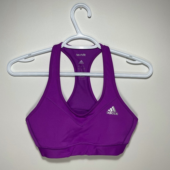 Adidas Techfit Climalite Sports Bra - Picture 2 of 5